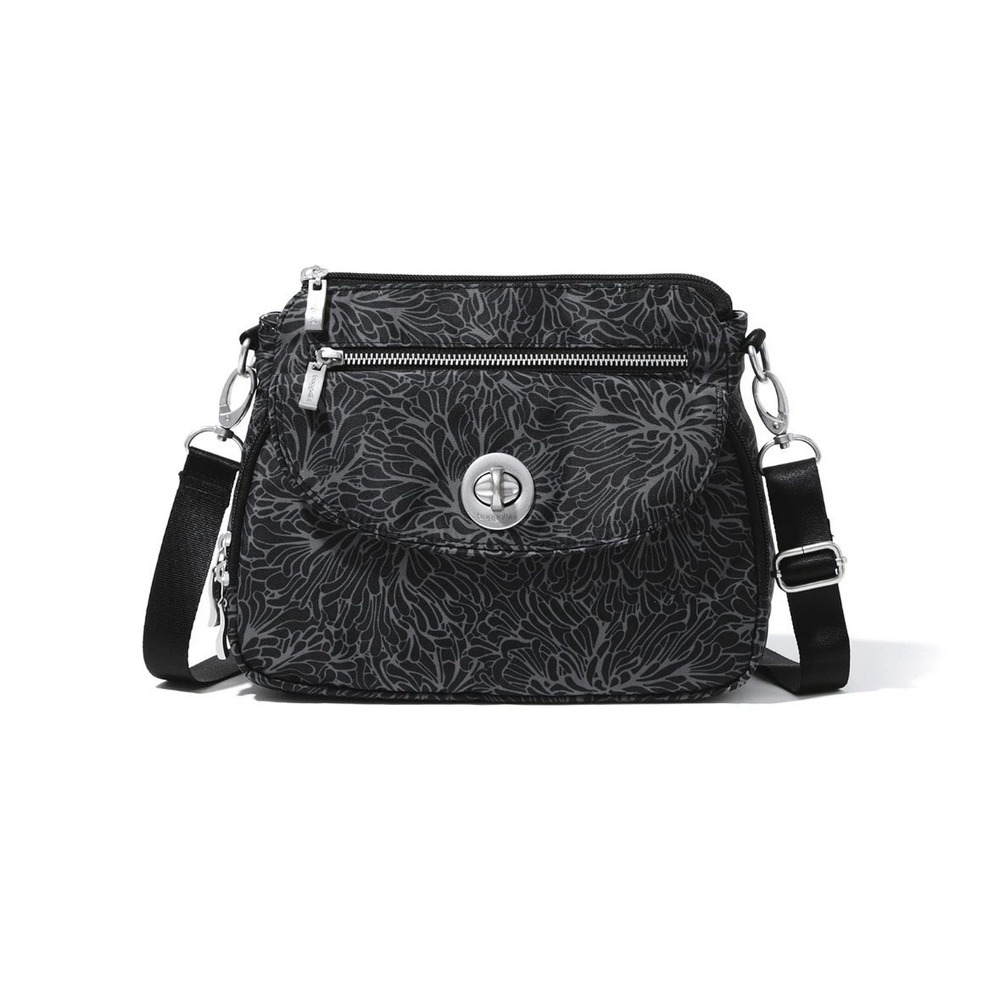 NEW WITH TAGS Baggallini Women's Calais Crossbody Bag, Midnight Blossom NEW
